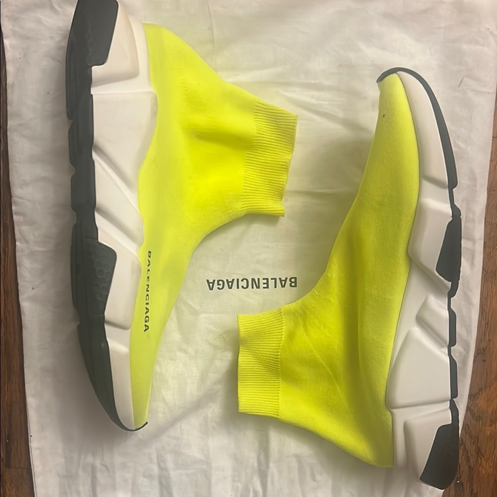 Balenciaga Neon Yellow Sock Sneakers